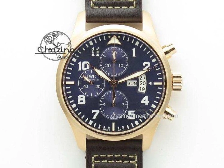 MIROTIME 0714 MoistureWicking Da Vinci IW356601 SS MKF 1:1 Best Edition Blue Dial On Black Leather Strap A 7233